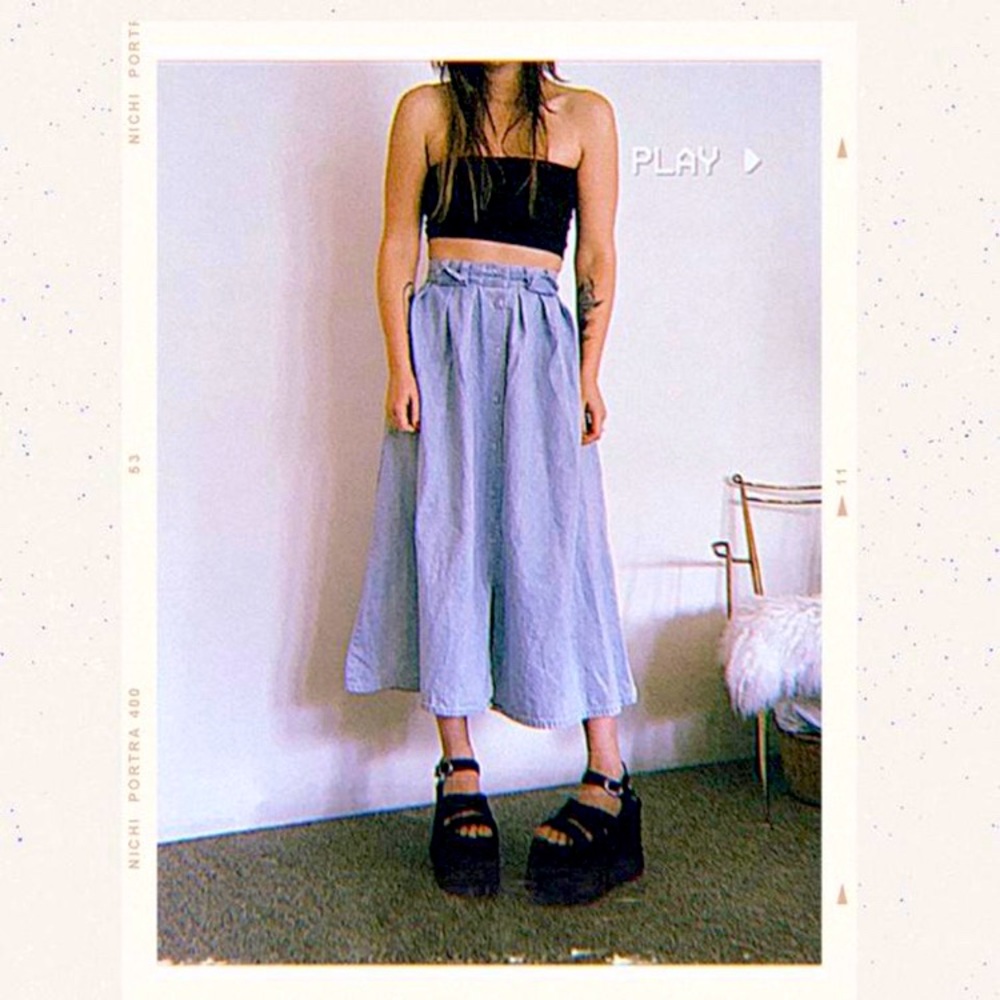 80s Vivaldi Denim Skirt